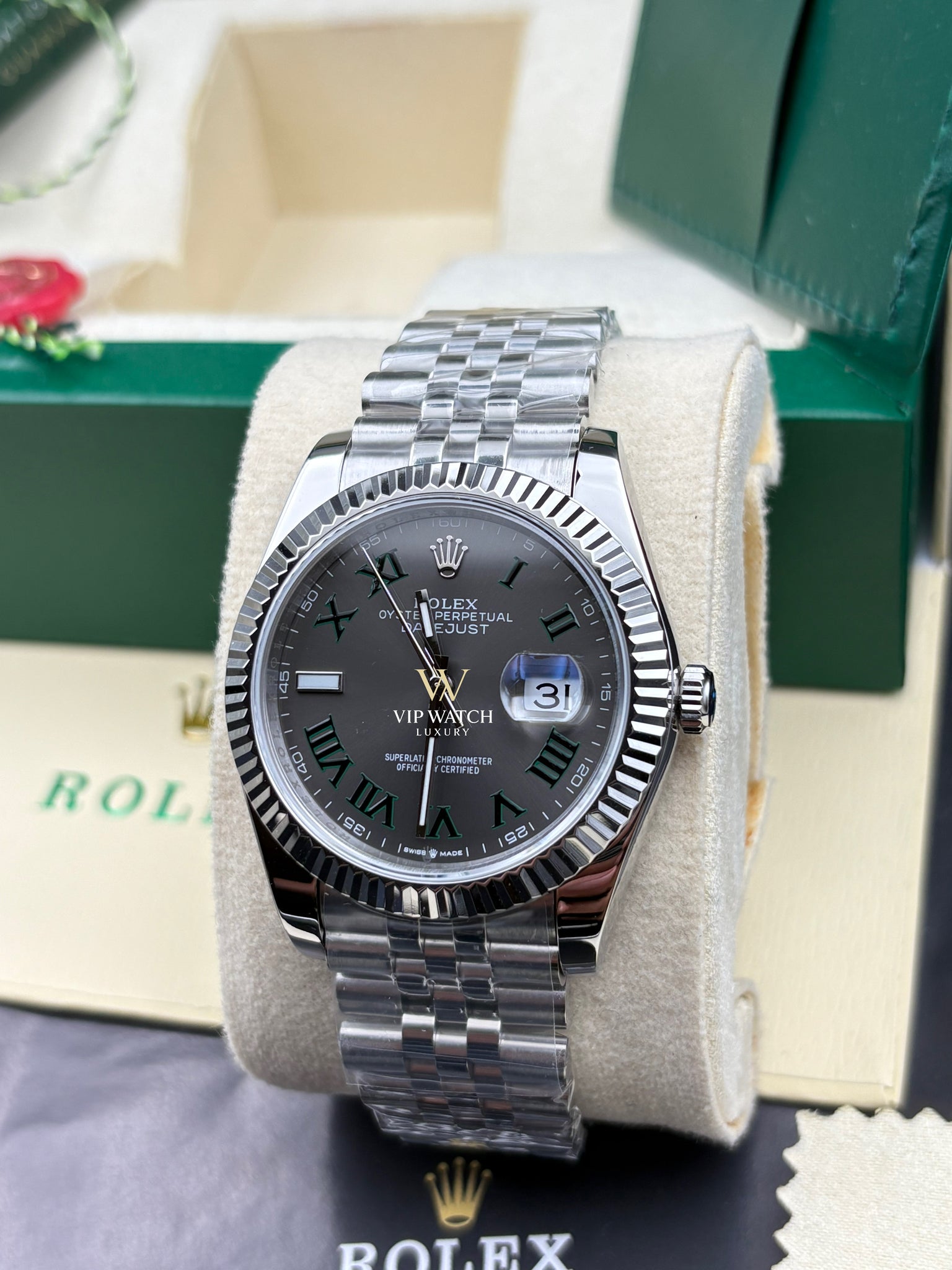 Rolex Datejust 41mm Wimbledon jubilee bracelet
