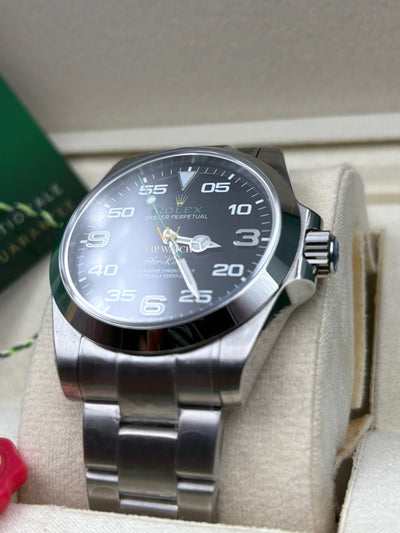 ROLEX AIR KING OYSTER GREEN LOGO WITH OYSTER STEEL
