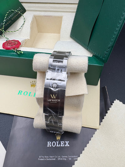 ROLEX AIR KING OYSTER GREEN LOGO WITH OYSTER STEEL