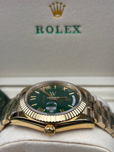 DAY-DATE II 40 MM OYSTER GREEN DIAL STICK MARKERS