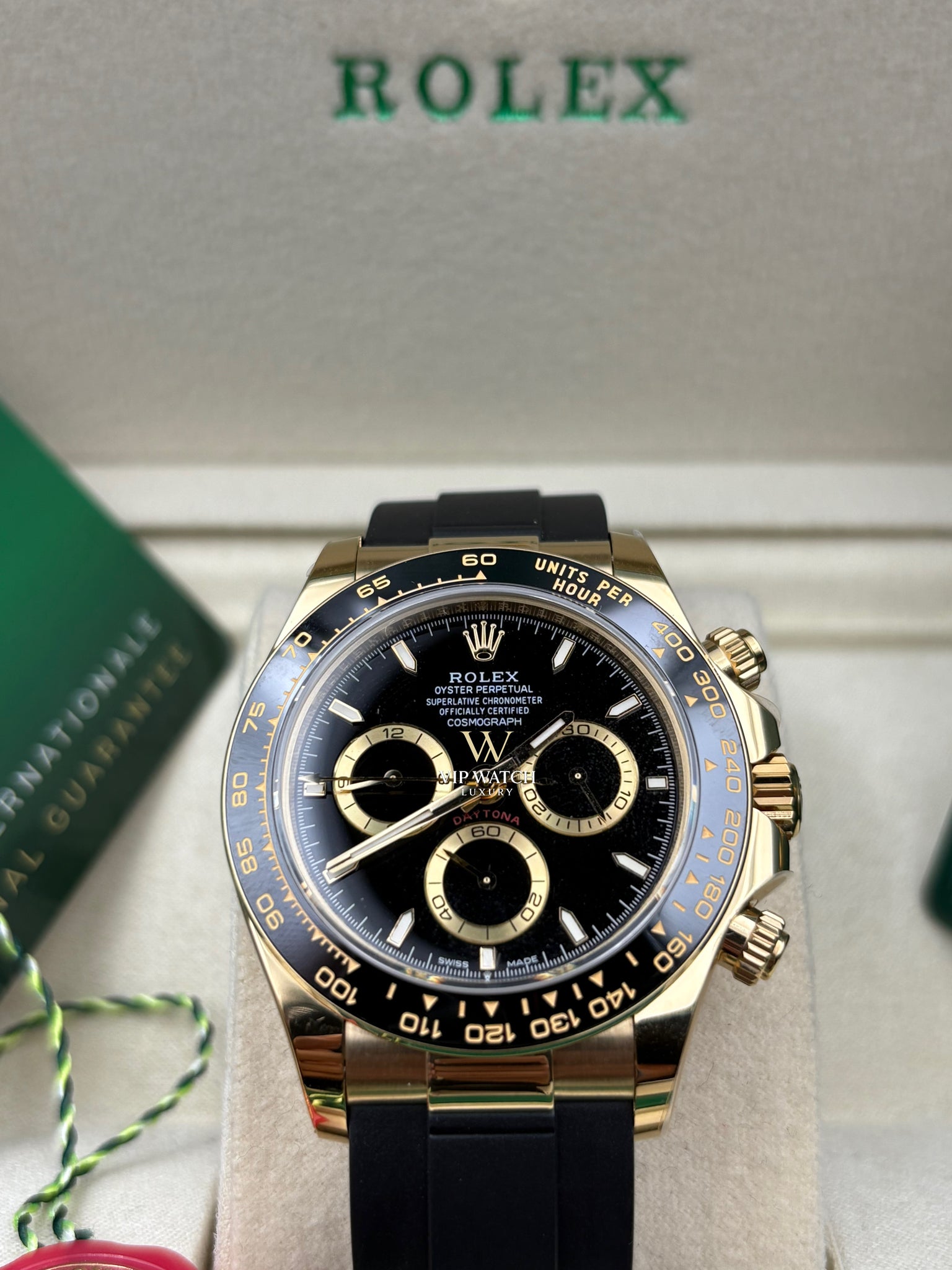 Daytona Cosmograph Oysterflex Gold Black Dial
