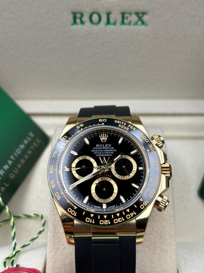 Daytona Cosmograph Oysterflex Gold Black Dial