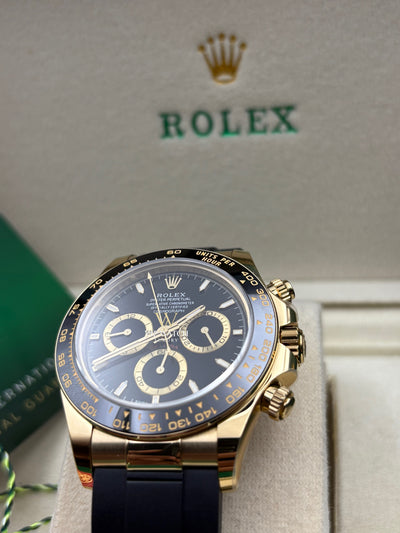 Daytona Cosmograph Oysterflex Gold Black Dial