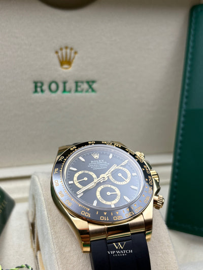 Daytona Cosmograph Oysterflex Gold Black Dial