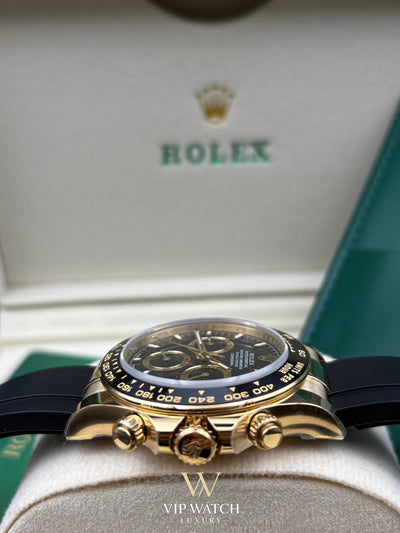 Daytona Cosmograph Oysterflex Gold Black Dial