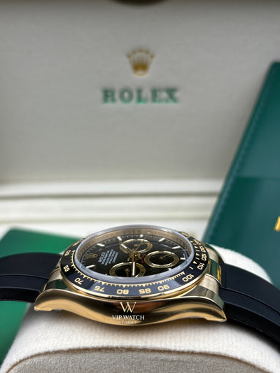 Daytona Cosmograph Oysterflex Gold Black Dial