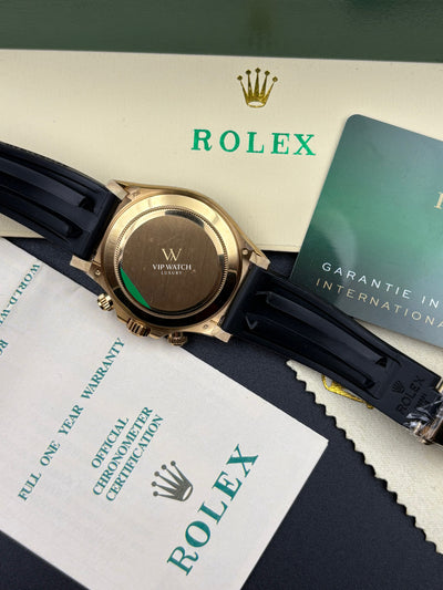 Daytona Cosmograph Oysterflex Gold Black Dial