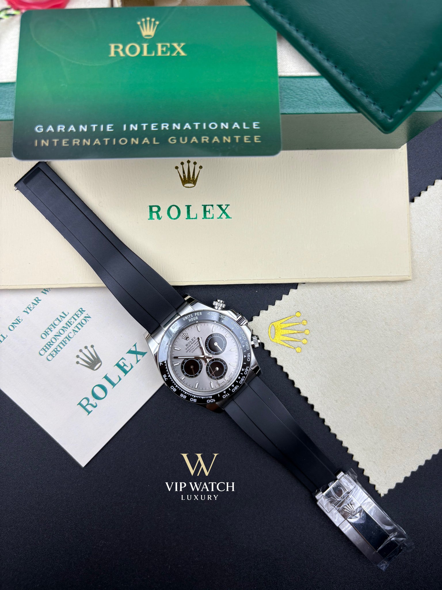 Rolex daytona Steel Grey Dial OysterFlex Strap