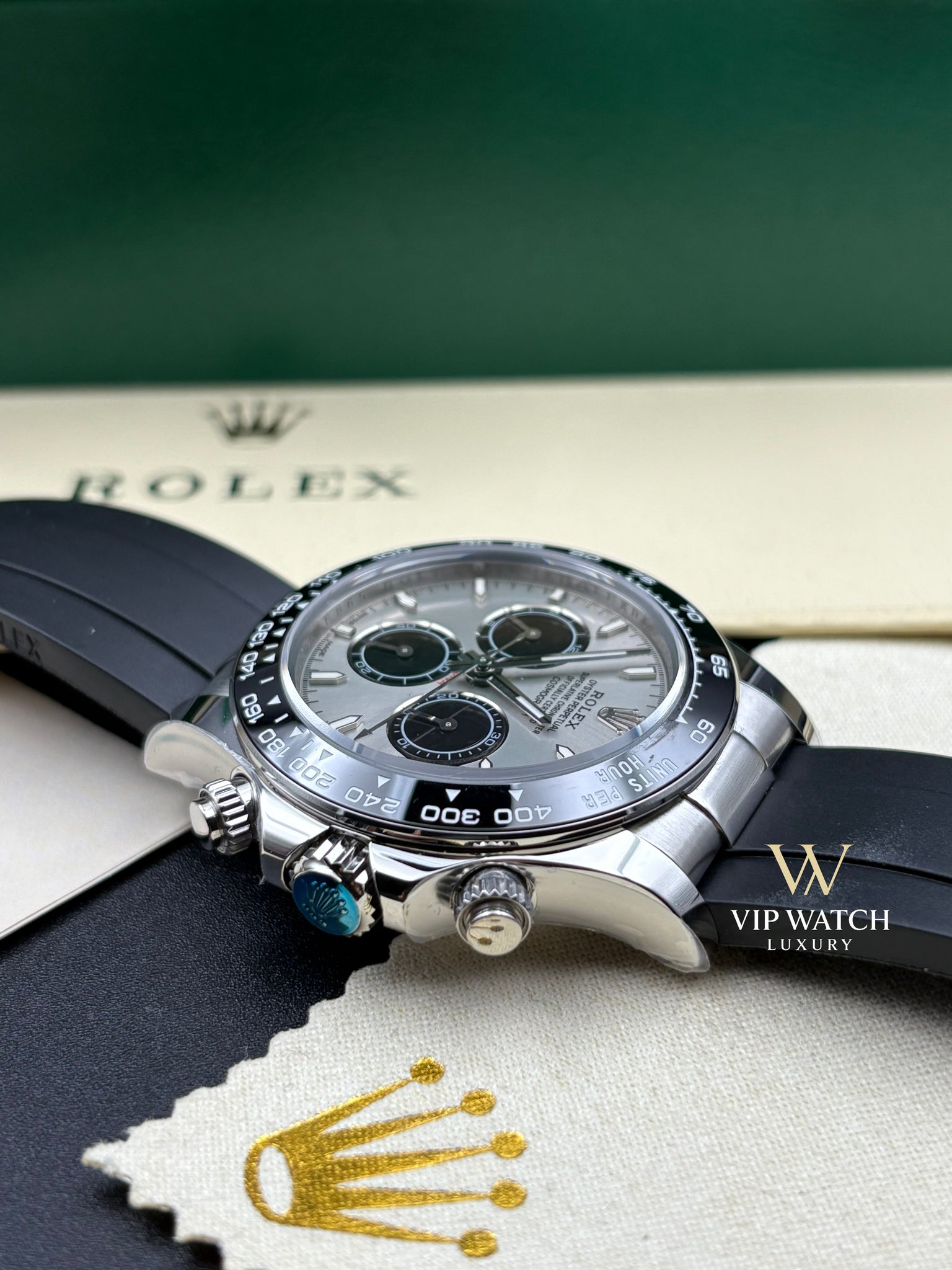 Rolex daytona Steel Grey Dial OysterFlex Strap