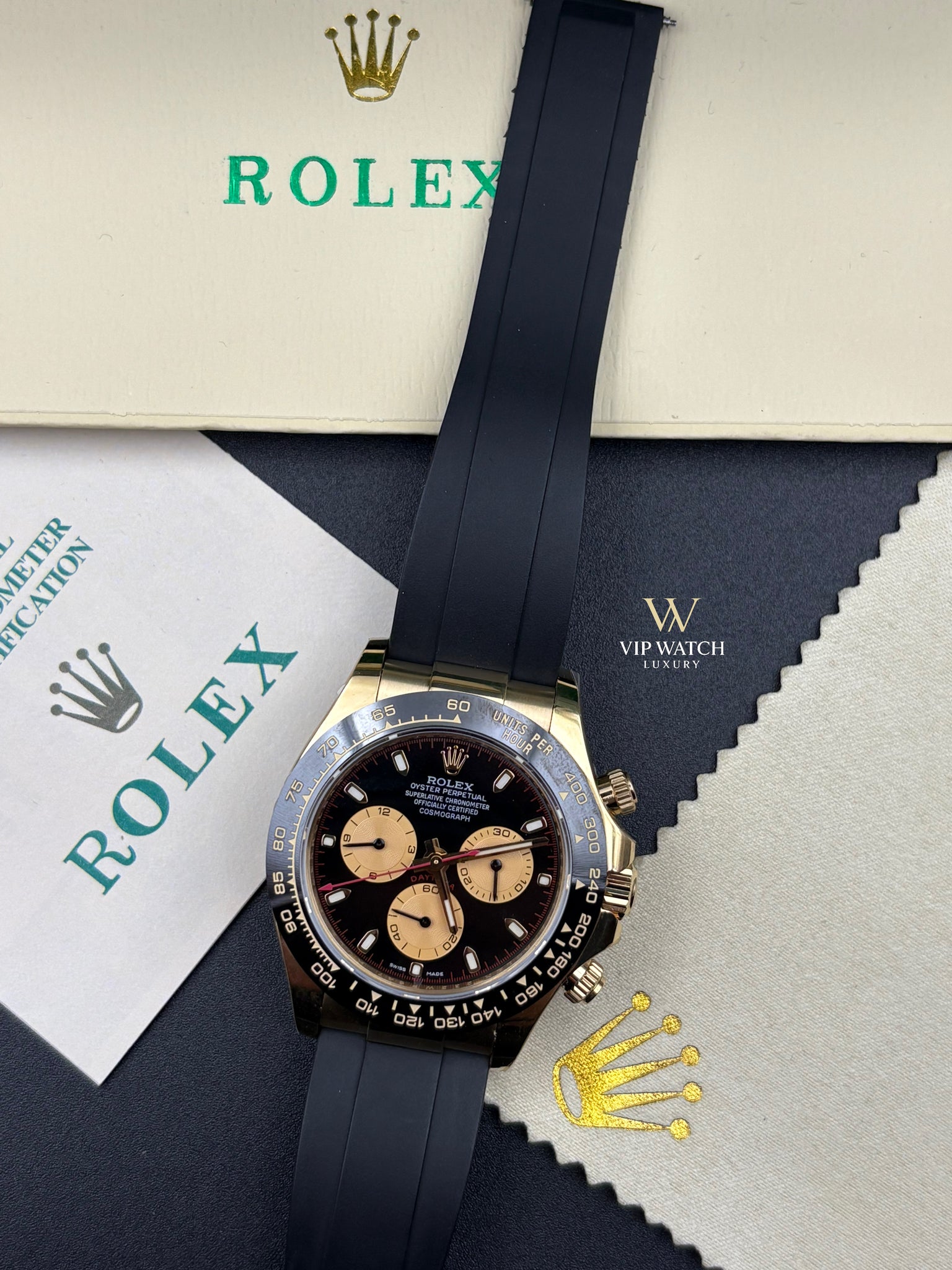 Rolex Daytona Paul Newman OysterFlex Black Dial