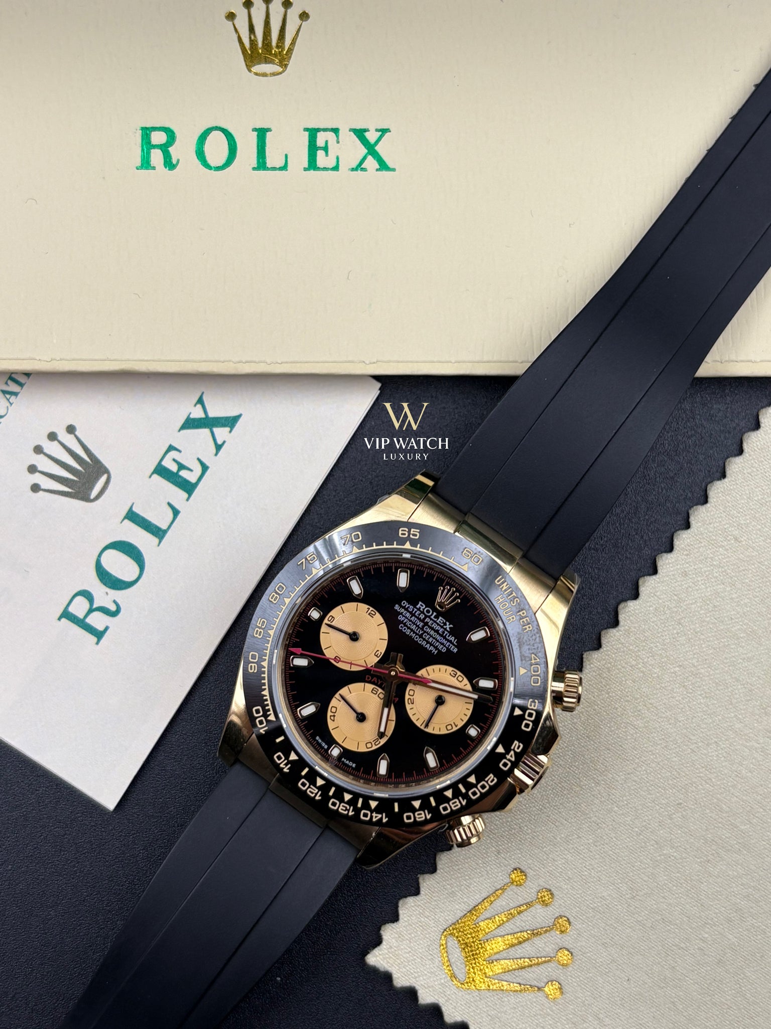 Rolex Daytona Paul Newman OysterFlex Black Dial