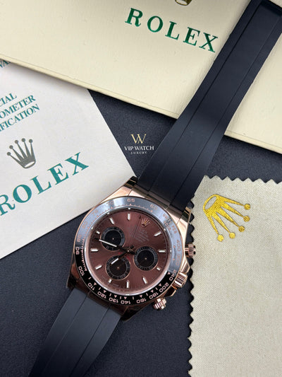 Rolex Daytona Chocolate Dial Oysterflex