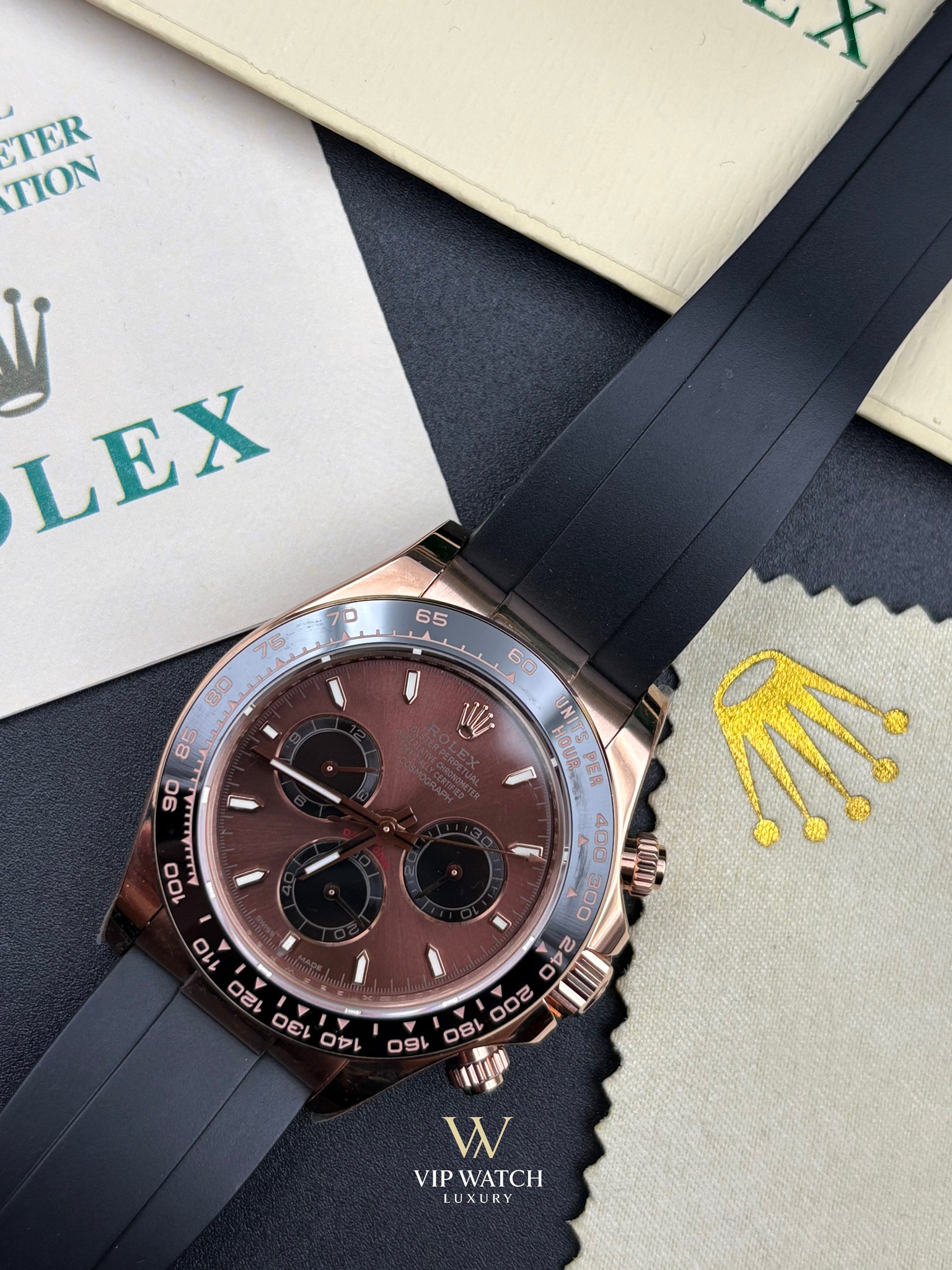 Rolex Daytona Chocolate Dial Oysterflex