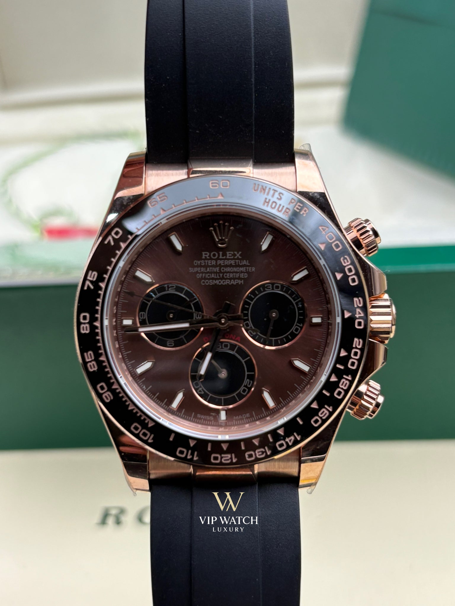Rolex Daytona Chocolate Dial Oysterflex