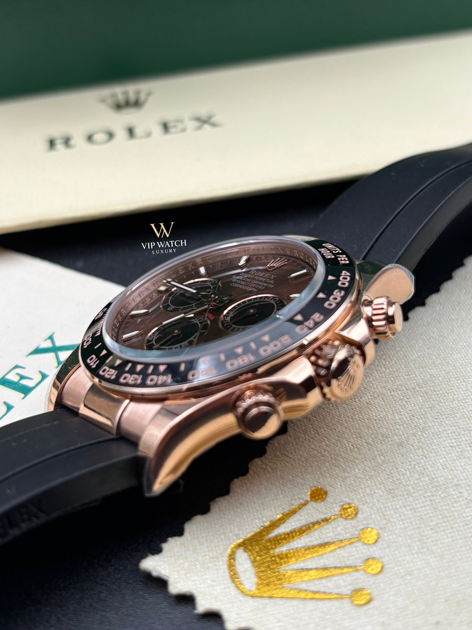 Rolex Daytona Chocolate Dial Oysterflex