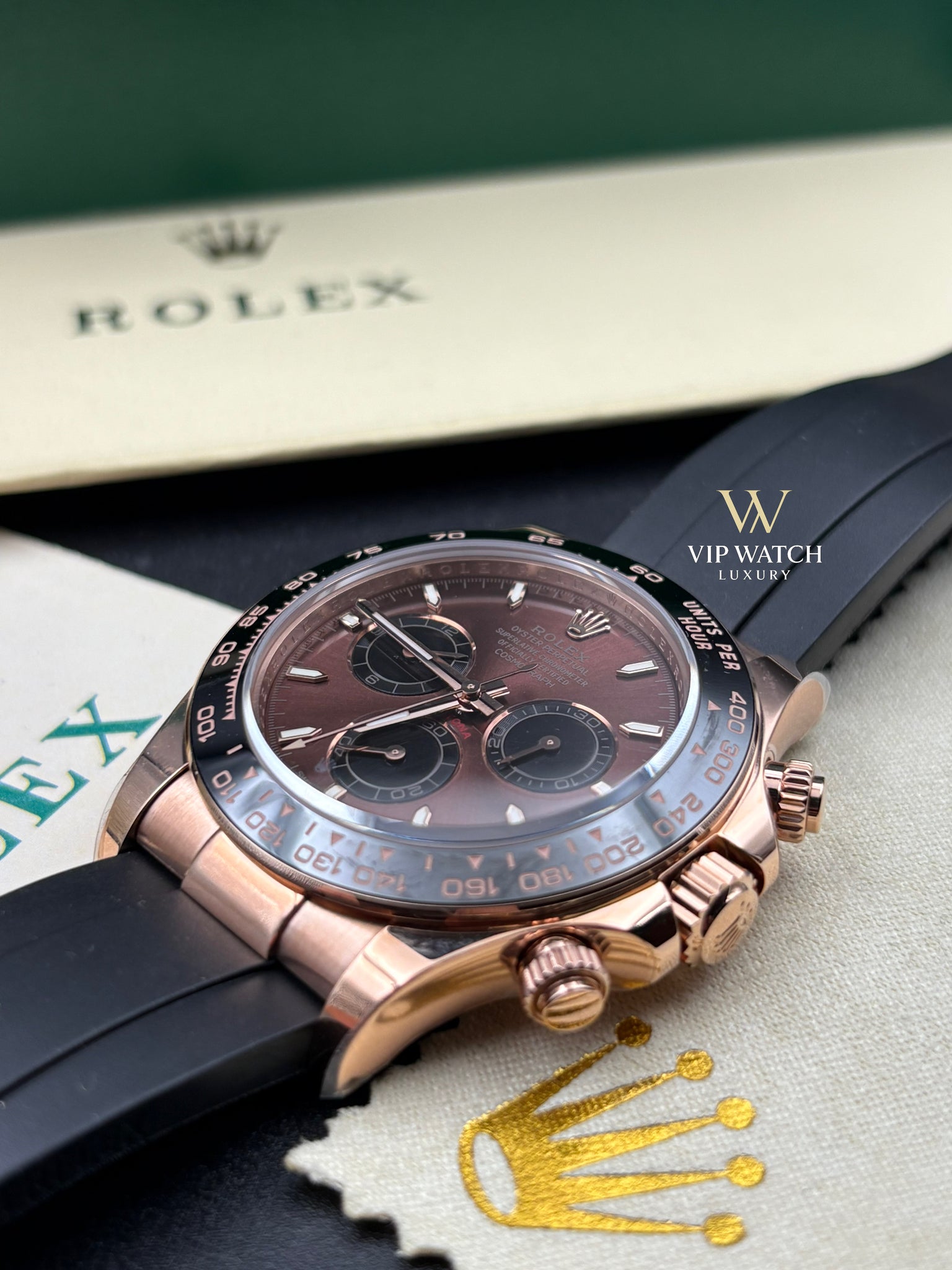 Rolex Daytona Chocolate Dial Oysterflex