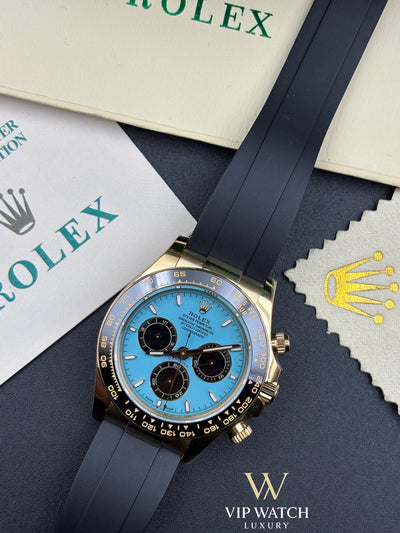 Rolex Daytona Yellow Gold Tiffany OysterFlex