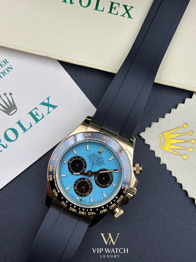 Rolex Daytona Yellow Gold Tiffany OysterFlex