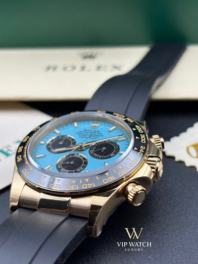 Rolex Daytona Yellow Gold Tiffany OysterFlex