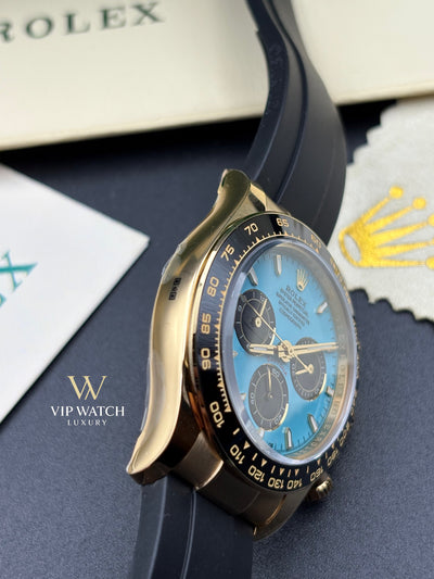 Rolex Daytona Yellow Gold Tiffany OysterFlex