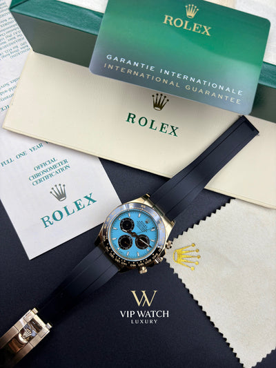 Rolex Daytona Yellow Gold Tiffany OysterFlex