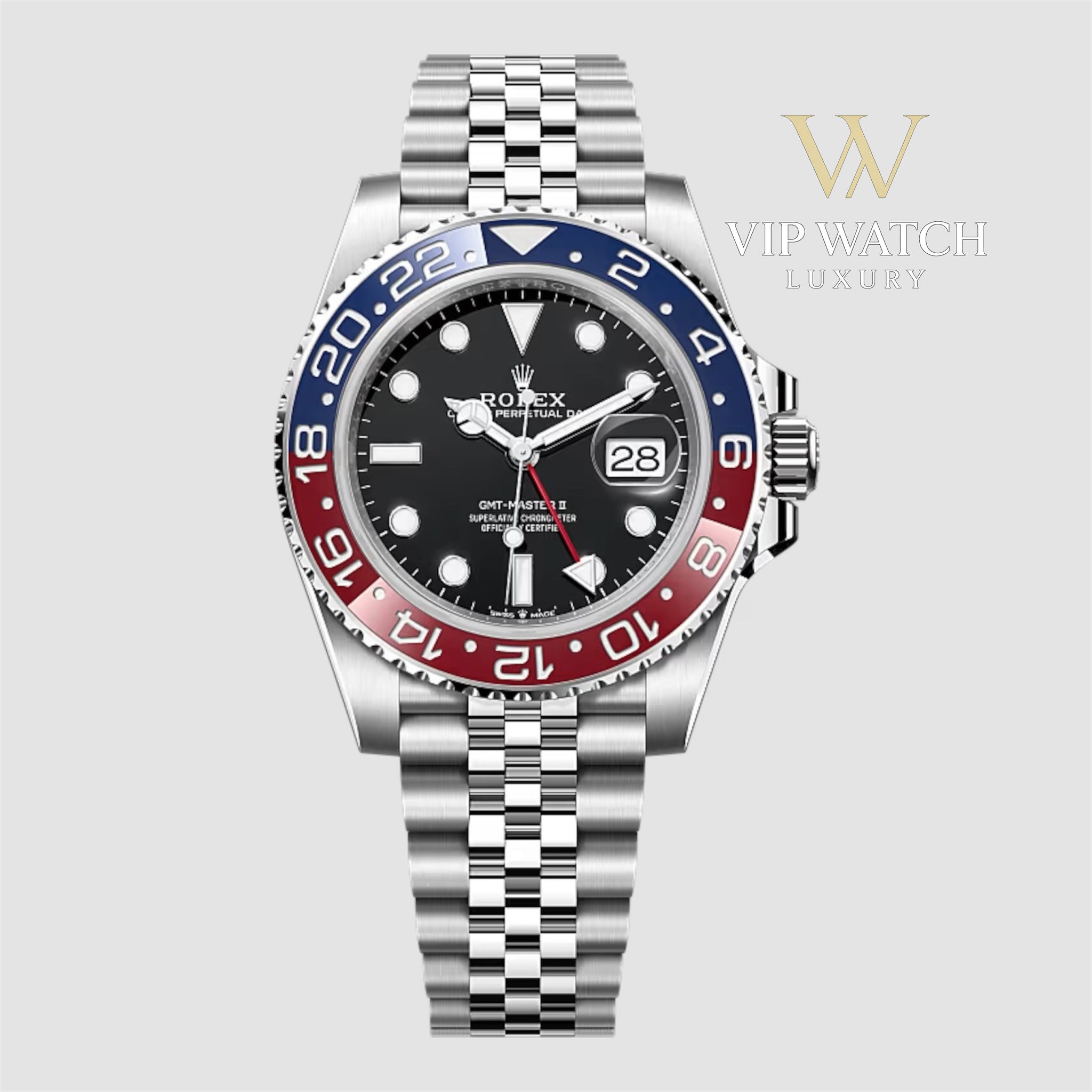 GMT-MASTER II SS BLUE/RED PEPSI CERAMIC BEZEL 40MM