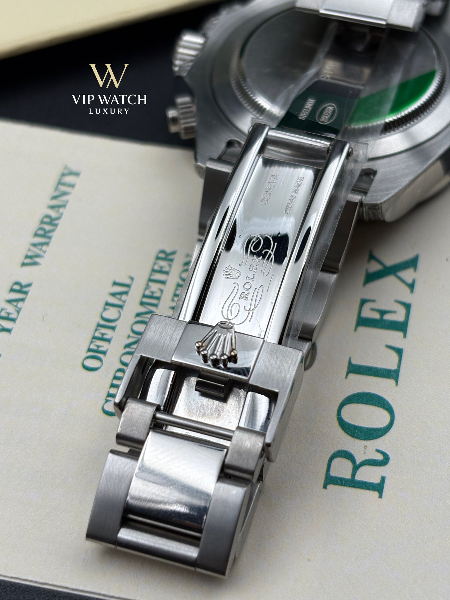 C0SMOGRAPH DAYT0NA BLACK DIAL SILVER RAINBOW 40MM