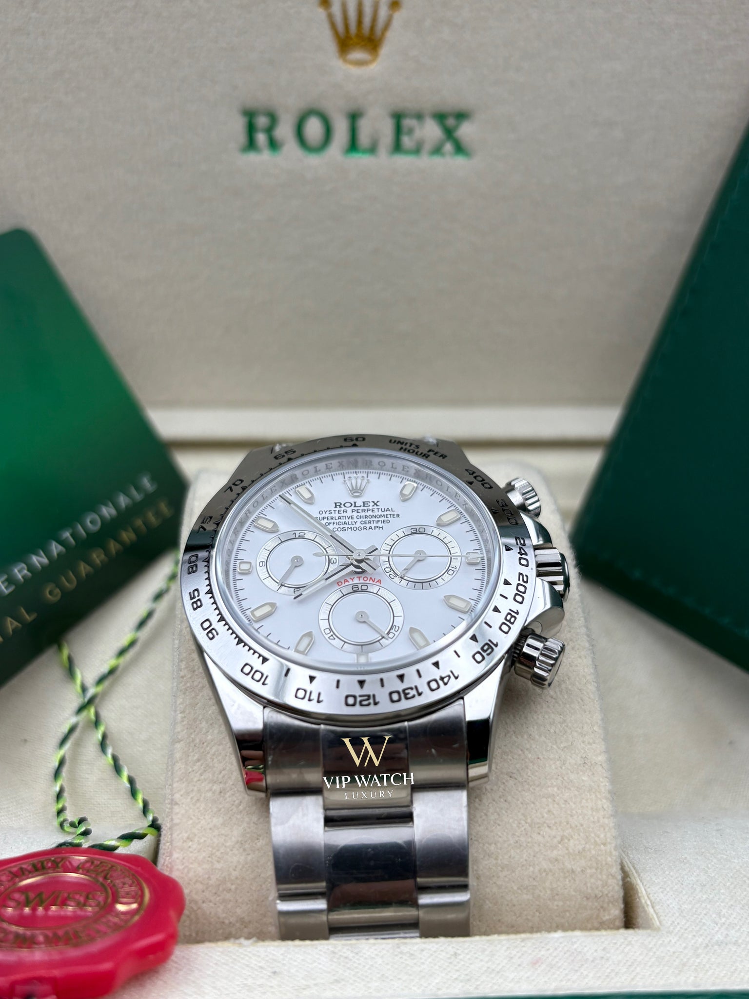 C0SM0GRAPH DAYT0NA WHITE DIAL SS 40MM