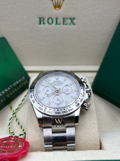 C0SM0GRAPH DAYT0NA WHITE DIAL SS 40MM