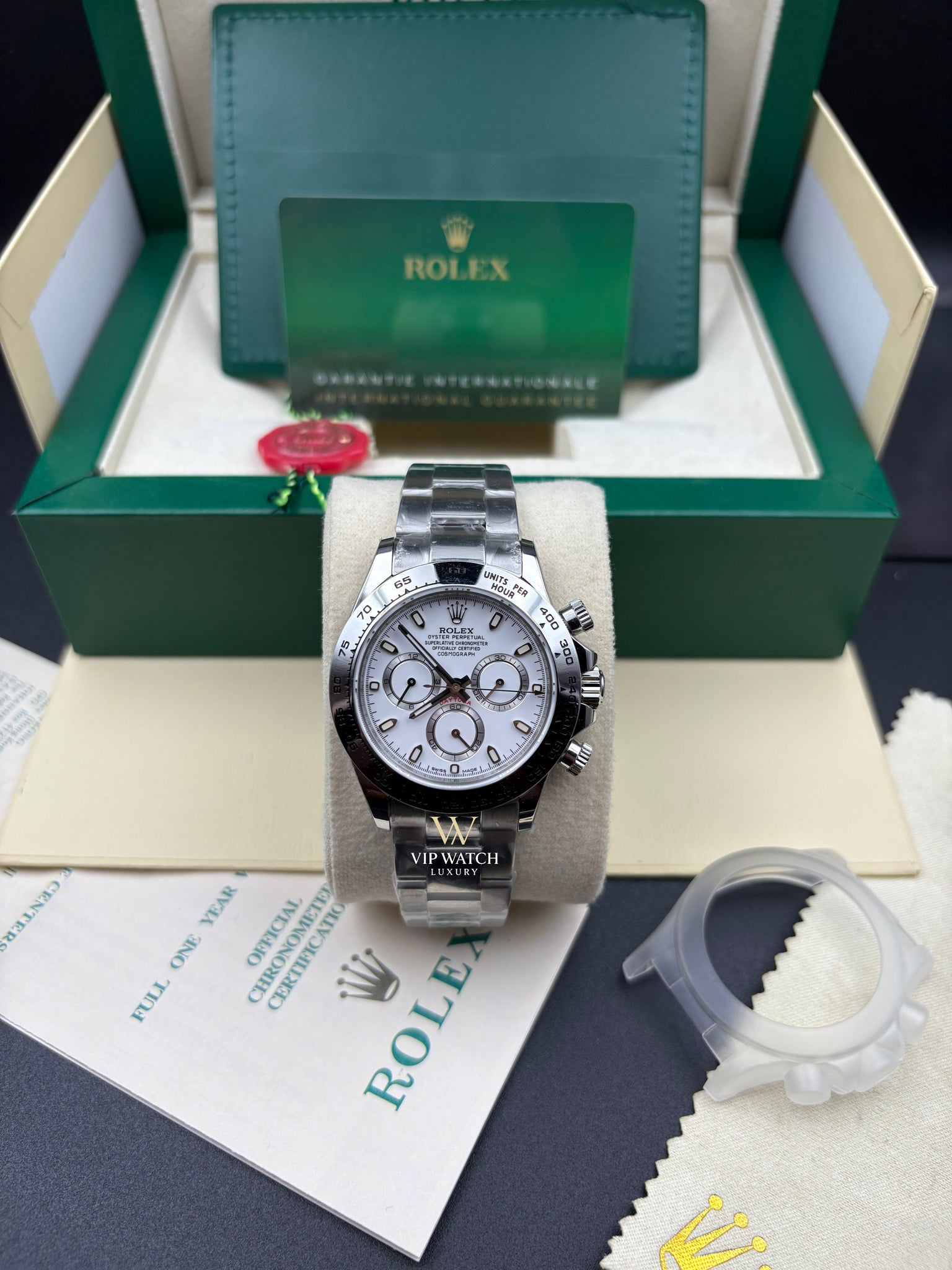 C0SM0GRAPH DAYT0NA WHITE DIAL SS 40MM