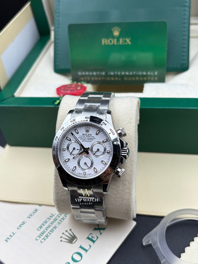 C0SM0GRAPH DAYT0NA WHITE DIAL SS 40MM