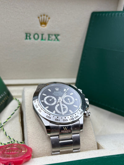 C0SMOGRAPH DAYT0NA SS CERAMIC BLACK DIAL 40MM