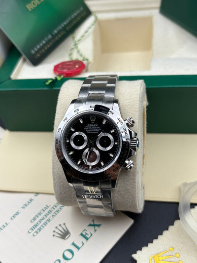 C0SMOGRAPH DAYT0NA SS CERAMIC BLACK DIAL 40MM