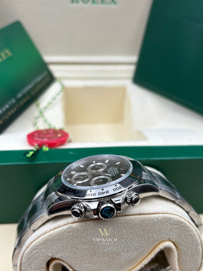 C0SMOGRAPH DAYT0NA SS CERAMIC BLACK DIAL 40MM