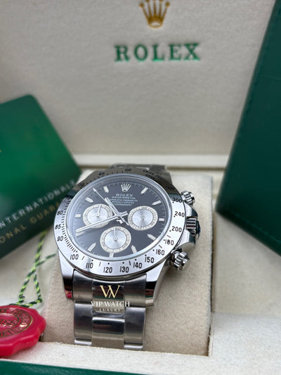 Rolex Daytona Cosmograph Steel Bright Black Dial 40mm
