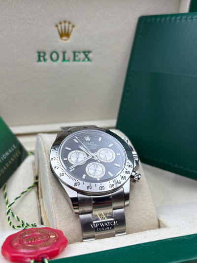 Rolex Daytona Cosmograph Steel Bright Black Dial 40mm