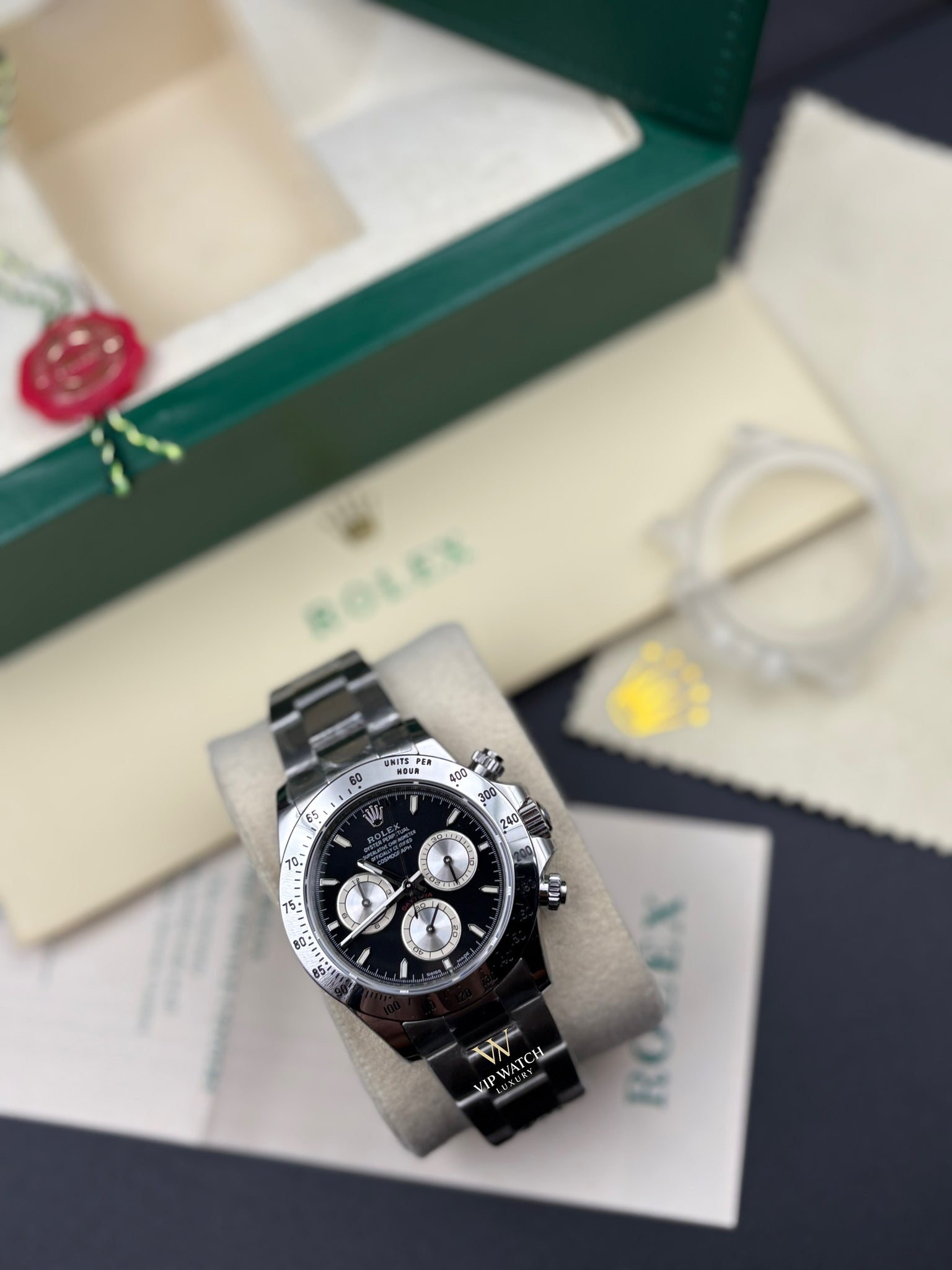 Rolex Daytona Cosmograph Steel Bright Black Dial 40mm