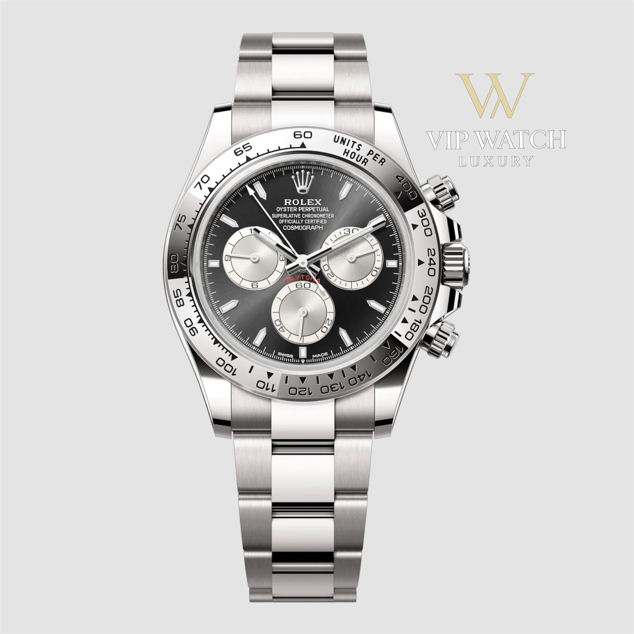 Rolex Daytona Cosmograph Steel Bright Black Dial 40mm