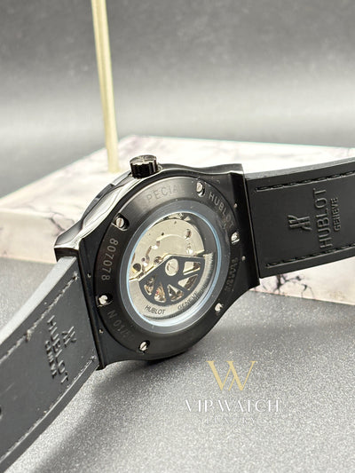 HUBLOT CLASSIC FUSION KING WATCH - 42 MM - BLUE DIAL - SS BLUE  RUBBER STRAP